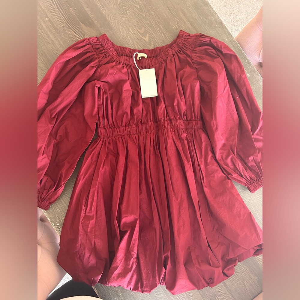 Ulla Johnson dress with bubble style hem.